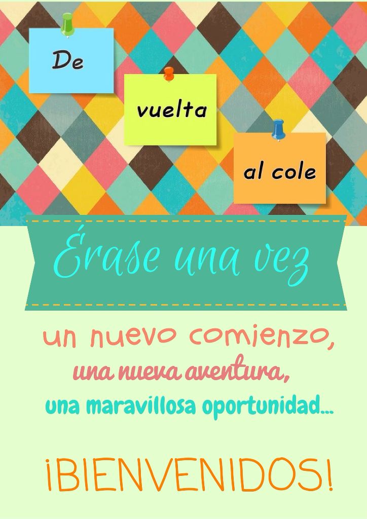 Preciosos carteles de bienvenida «Vuelta al cole»